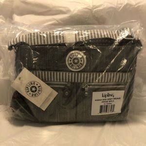 Kipling Angie Bag  - Grey Weave Nylon